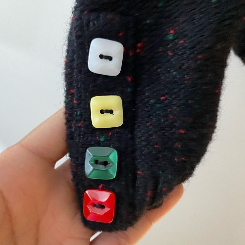 Christopher & Banks Women's S Black Santa Christmas Pullover Sweater - Picture 5 of 10